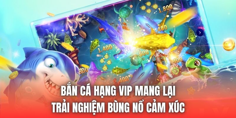Bắn cá hạng VIP mang lại trải nghiệm bùng nổ cảm xúc