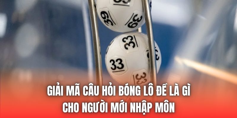 Giải mã câu hỏi bóng lô đề là gì cho người mới nhập môn